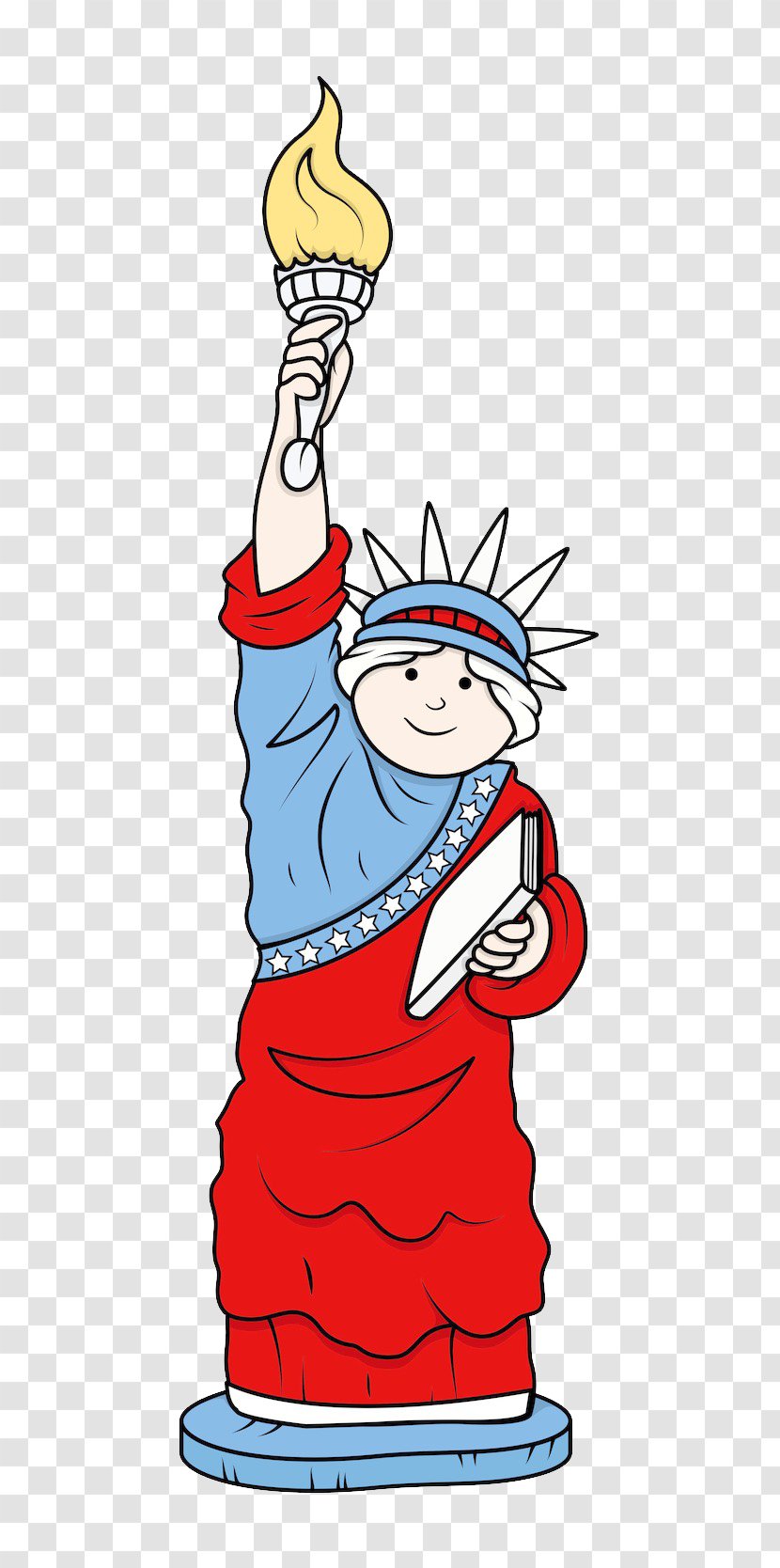 Statue Of Liberty Stone Sculpture Cartoon Transparent PNG