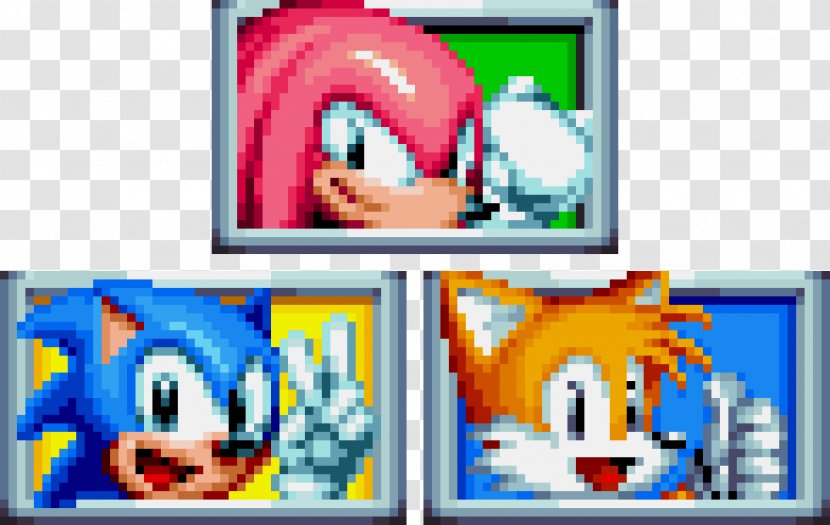 Sonic Mania The Hedgehog & Knuckles Tails Forces - Text Transparent PNG