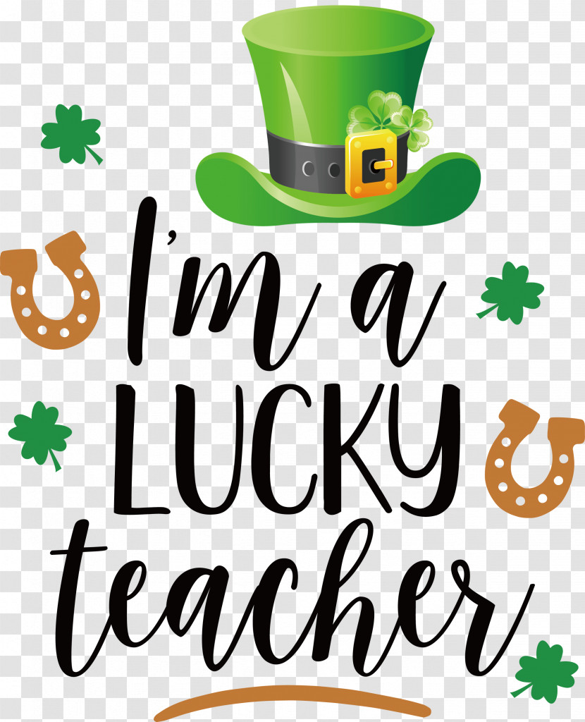 Lucky Teacher Saint Patrick Patricks Day Transparent PNG