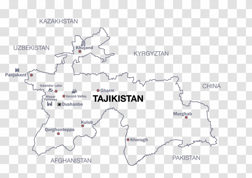 Map Collection Dushanbe International Half Marathon Hisor - Tajikistan Transparent PNG