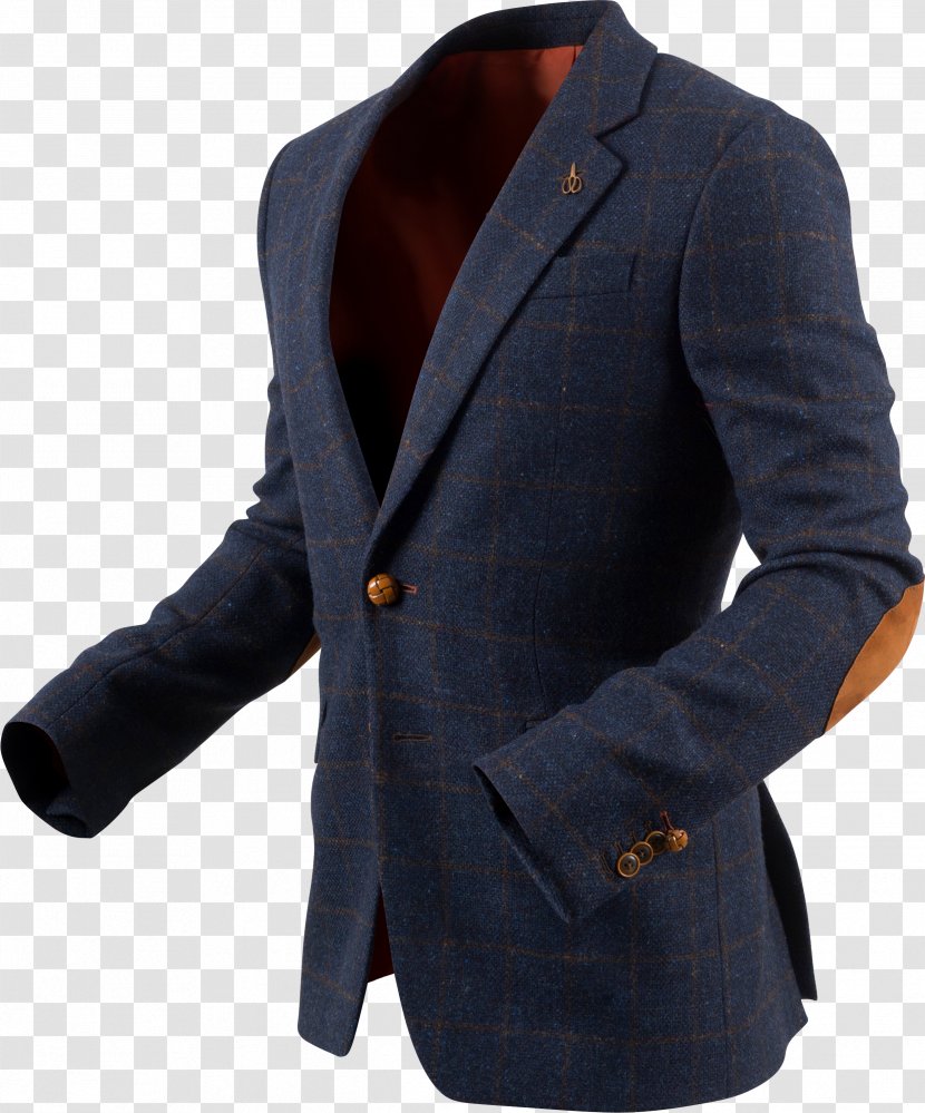 Blazer Jacket Button Suit Outerwear - Tweed - Low Collar Transparent PNG