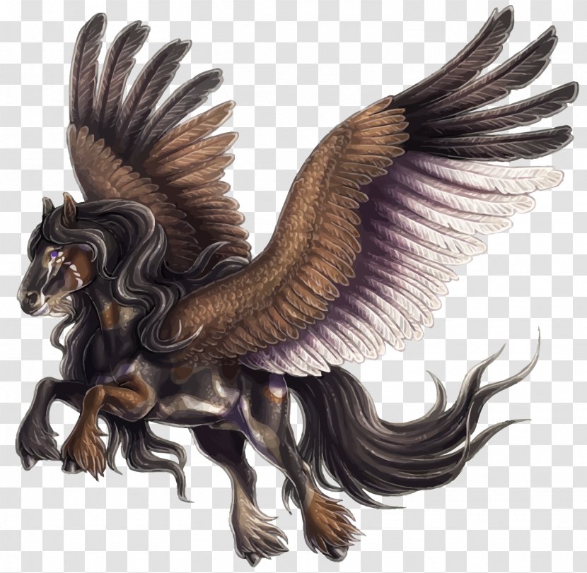 Euclidean Vector Illustration - Mythology - Pegasus Transparent PNG