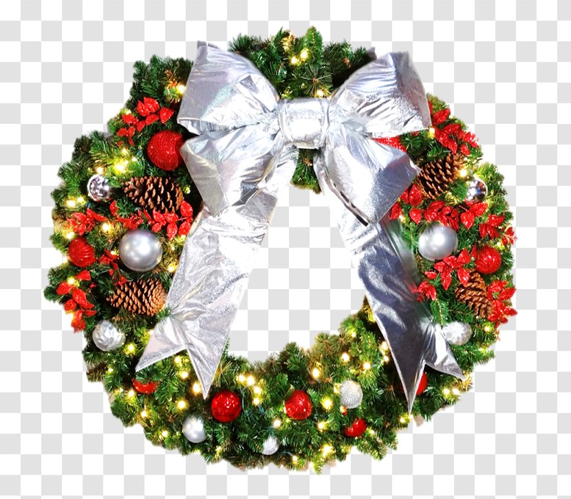Wreath Candy Cane Christmas Ornament Day Library - Royaltyfree - Ideas Transparent PNG
