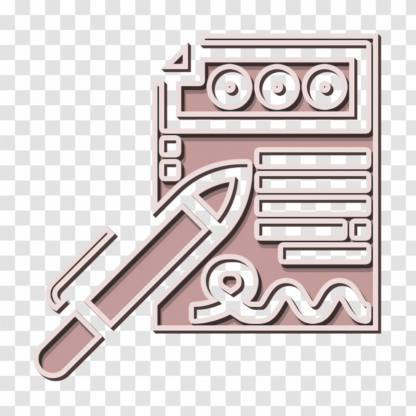 Business Analytics Icon Contract Icon Transparent PNG