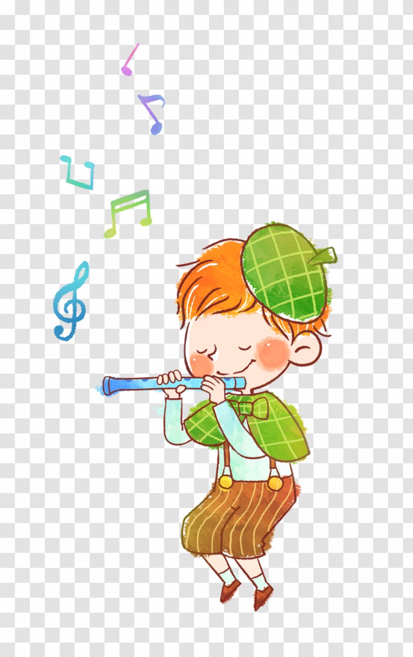 The Fifer Dizi Flute - Tree - Boy Transparent PNG