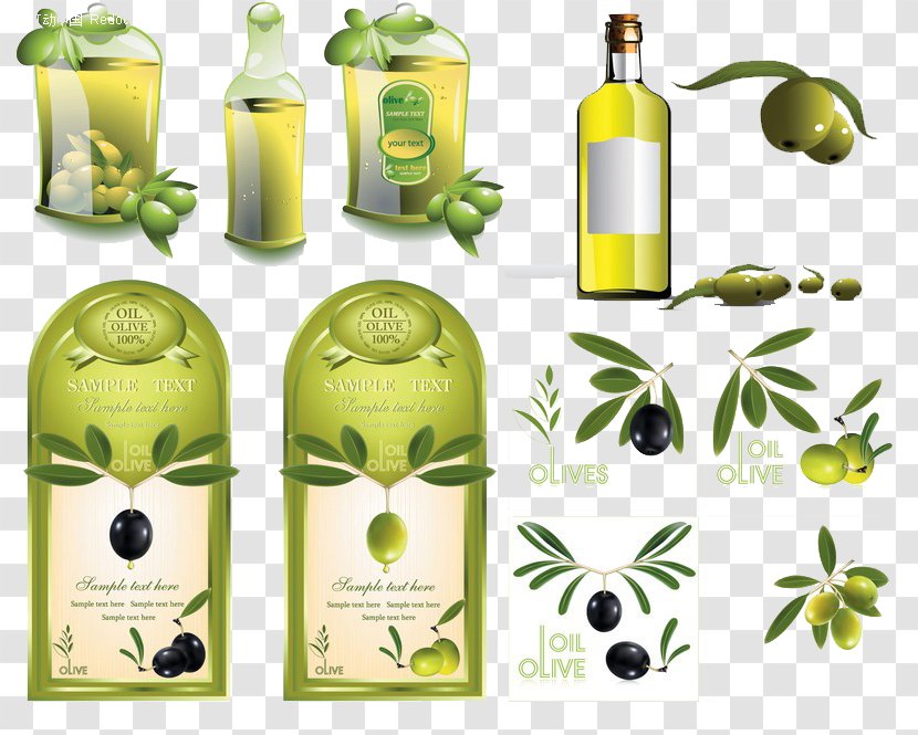 Olive Oil Label - Cooking - Labels Transparent PNG