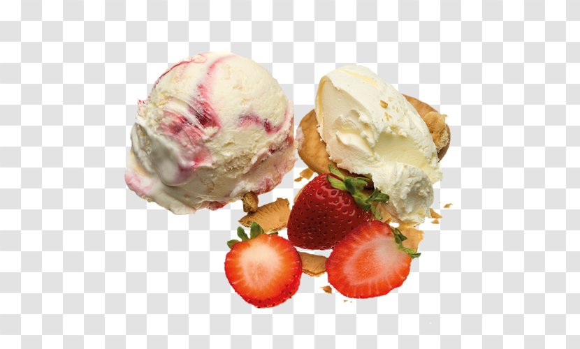 Gelato Sundae Frozen Yogurt Ice Cream Strawberry - Cheesecake Transparent PNG