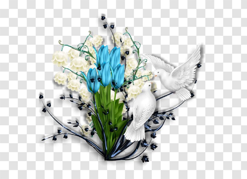 Cut Flowers Floral Design Clip Art - Flower Arranging - Dove With Ring Wedding Invitation Transparent PNG