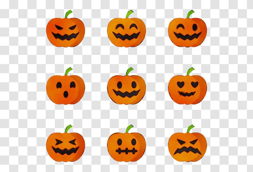 Orange - Food - Jackolantern Smile Transparent PNG