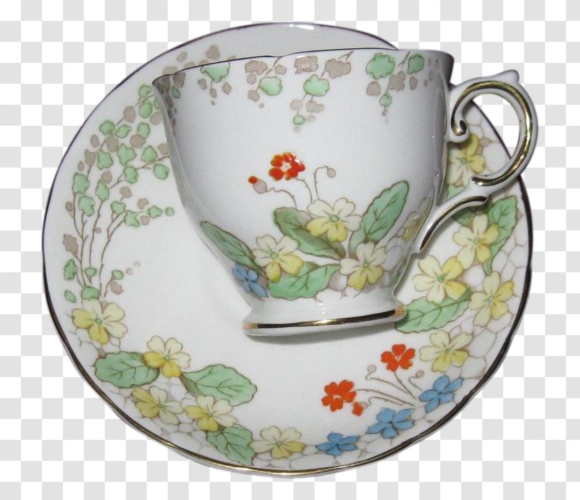 Coffee Cup Saucer Porcelain Bone China Mug - Demitasse Transparent PNG