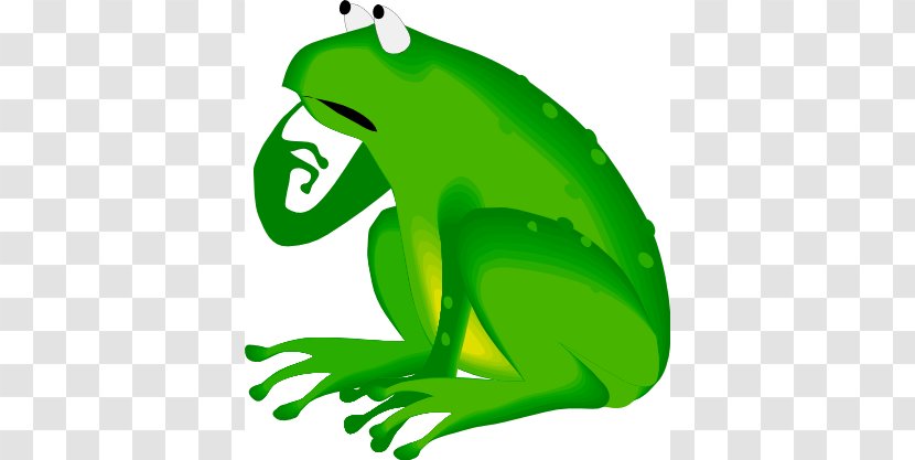 Frog Amphibian Thought Clip Art - Grass - Photos Free Transparent PNG