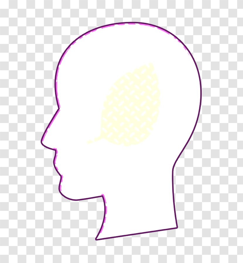 Face Icon - Pink M - Chin Head Transparent PNG