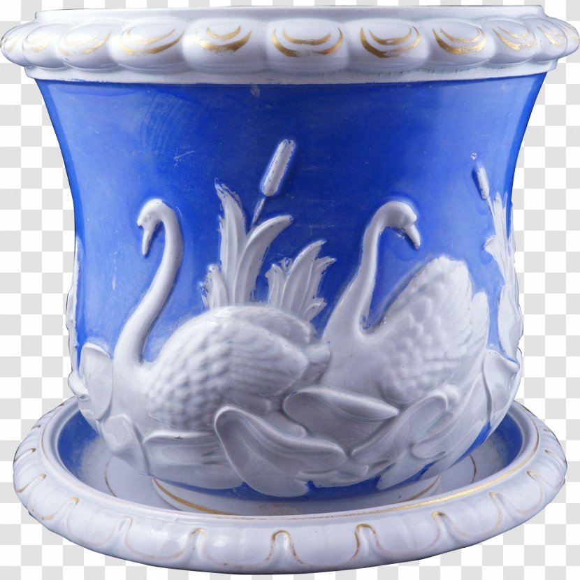 Porcelain Ceramic Cobalt Blue And White Pottery Tableware - Saucer Transparent PNG