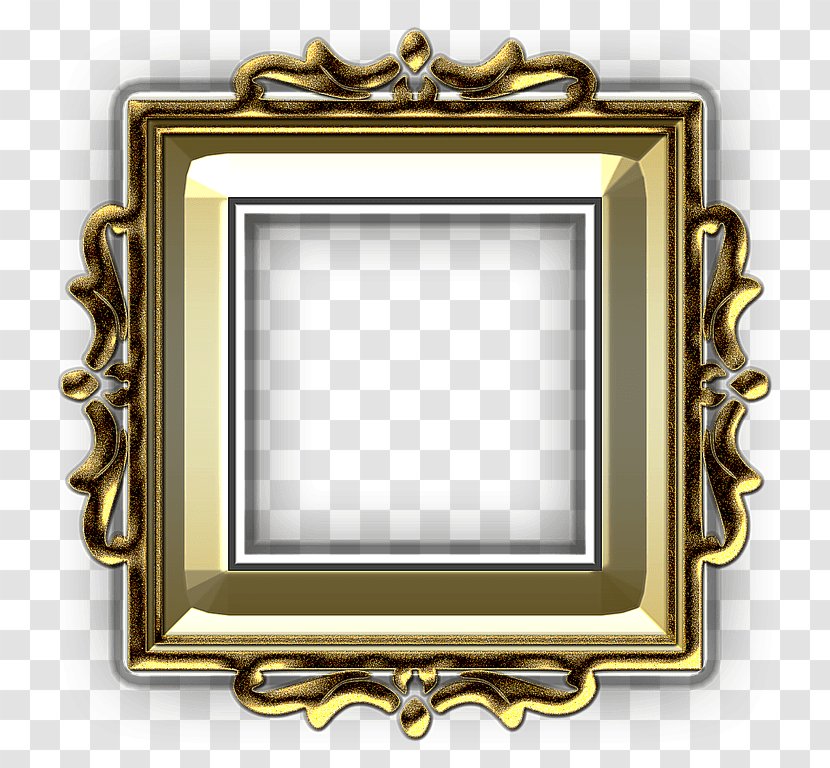 Picture Frames - Layers - Gold Texture Transparent PNG