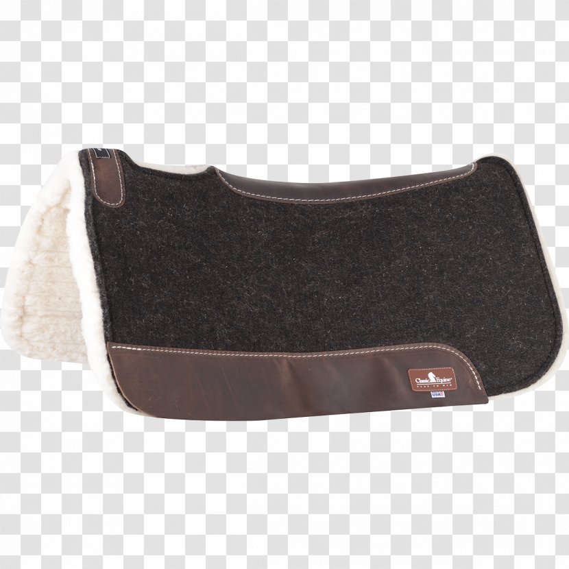 Horse Classic Equine BioFit Correction Saddle Pad Blanket Wool - Brown Transparent PNG