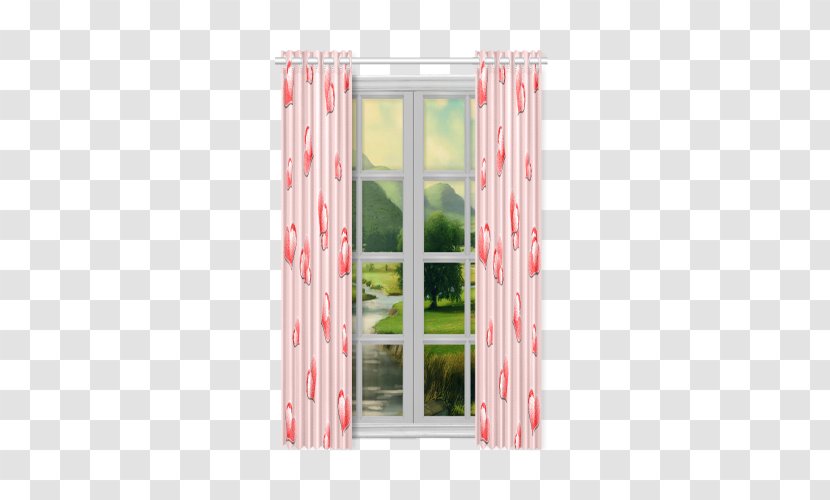 Curtain Window Siberian Tiger Pattern Transparent PNG