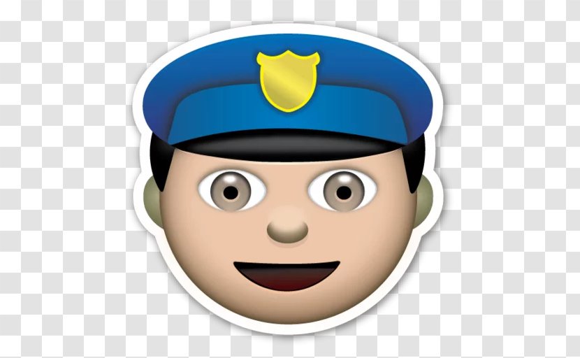 The Emoji Movie Sticker Police Officer - Emoticon Transparent PNG