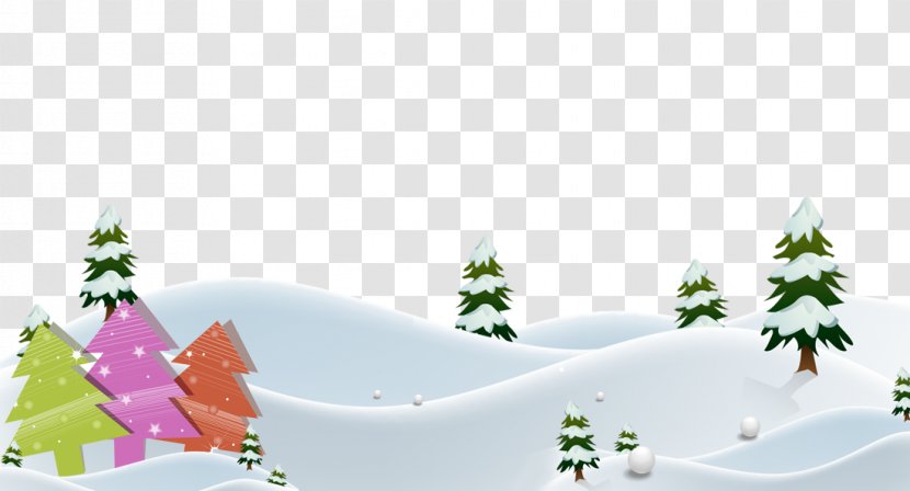 Snowman Poster Christmas Tree Winter - Holiday - Cartoon Snowy Trees Transparent PNG