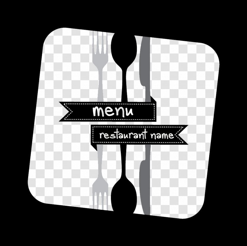 Menu Restaurant Fork Tableware - Vector Knife And Transparent PNG