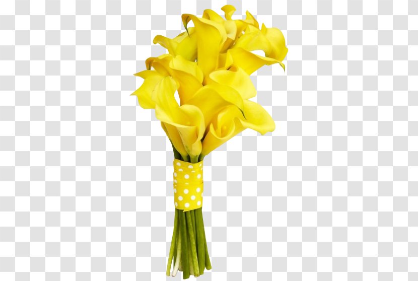 Yellow Easter Lily Cut Flowers Flower Bouquet - Color Transparent PNG