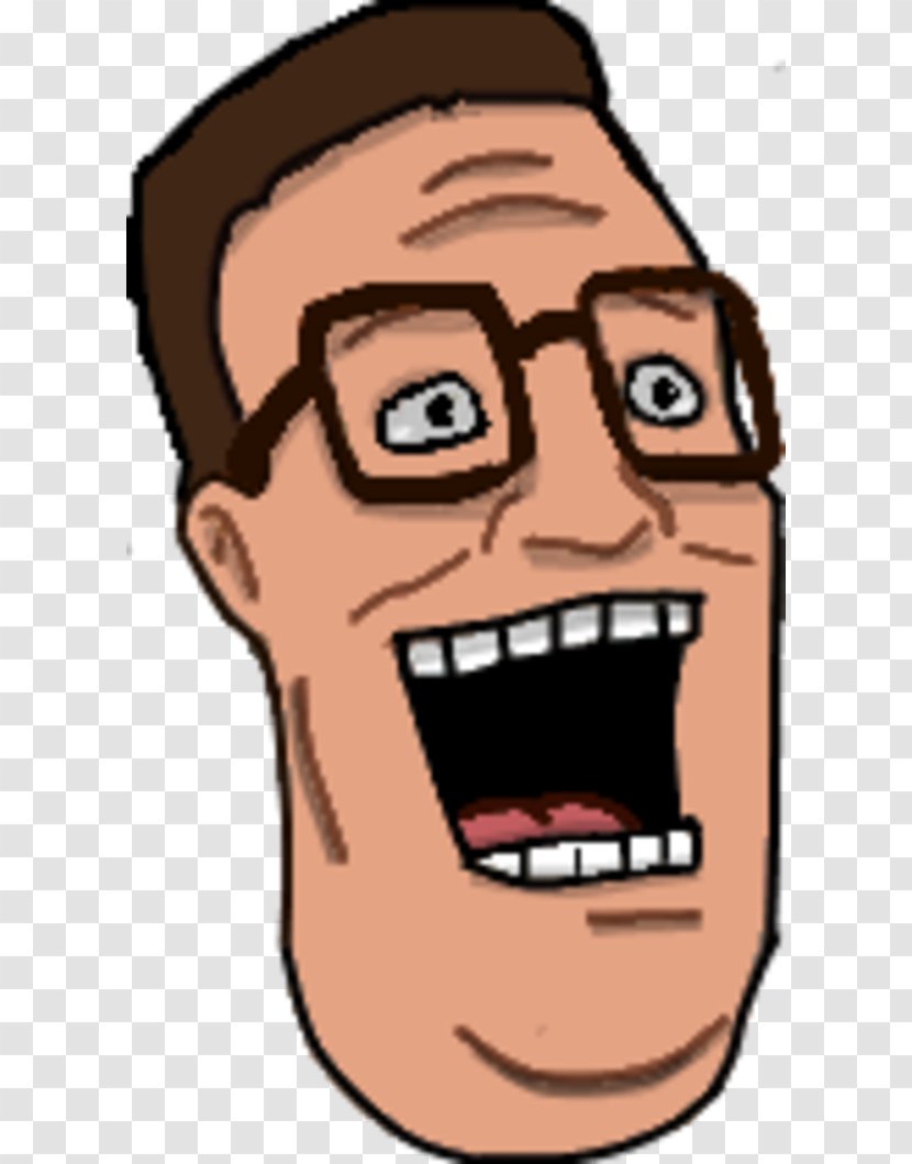 Hank Hill Laughter Character Face - Tree - Watercolor Transparent PNG
