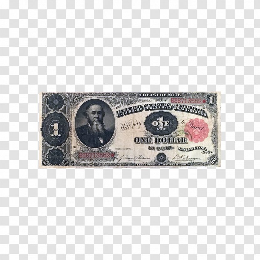United States One-dollar Bill Silver Certificate Banknote Dollar - Federal Reserve Note Transparent PNG