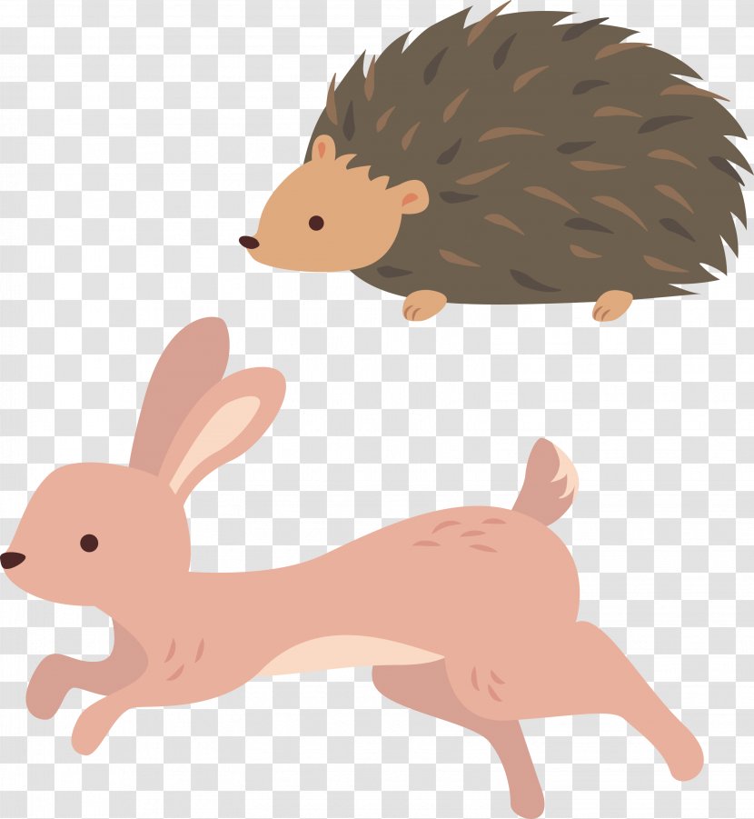 Domestic Rabbit Hedgehog Clip Art - Rabits And Hares - Run The Transparent PNG