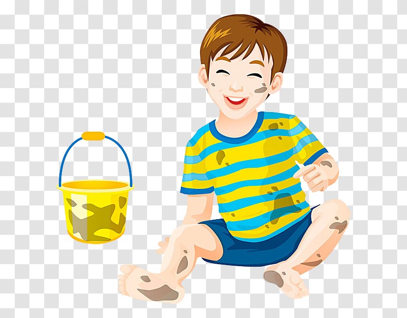 Clip Art - Area - Bucket And Boy Transparent PNG