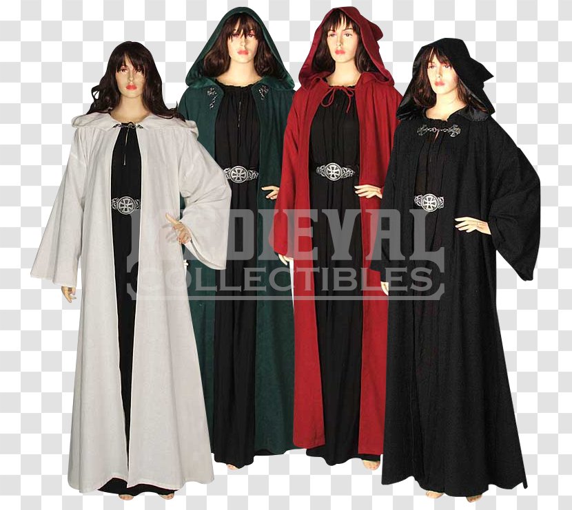 Robe Cloak Ritual Clothing Cape - Red Transparent PNG