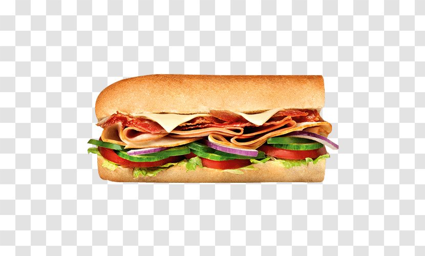 Turkey Ham Subway Sandwich Bacon - Burger King Premium Burgers - Vegetable Transparent PNG