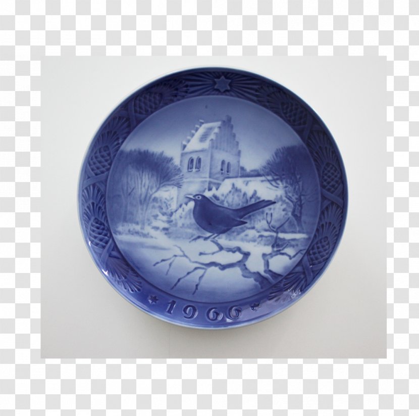 Ceramic Blue And White Pottery Oval M Cobalt Porcelain - Danish Christmas Plates Transparent PNG