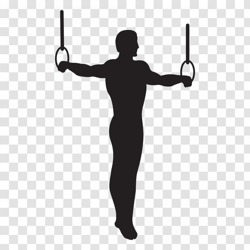 Standing Arm Physical Fitness Silhouette Balance Transparent PNG