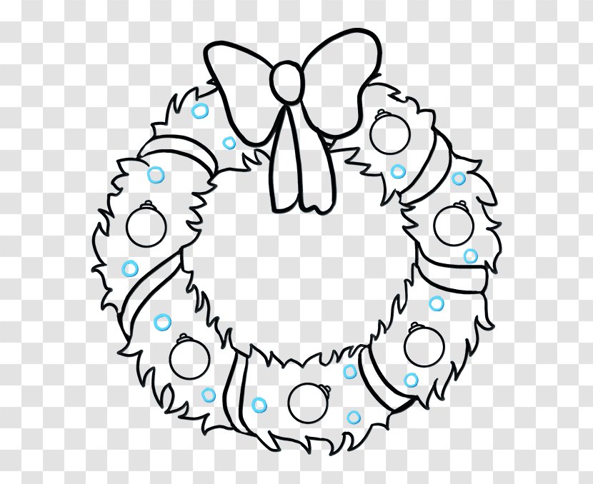 Wreath Christmas Day Drawing Clip Art Illustration - Holiday Transparent PNG
