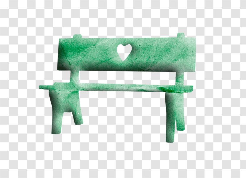 Table Chair Furniture - Bench - Green Transparent PNG