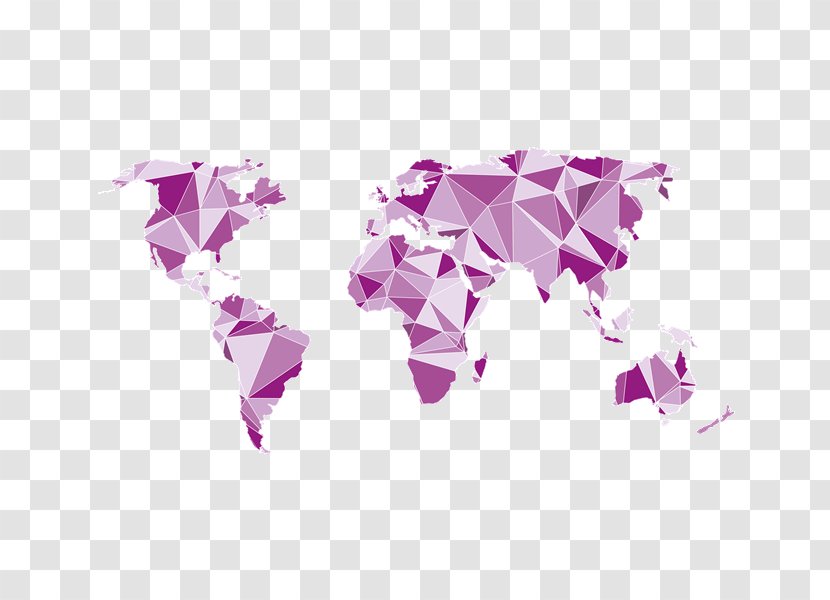 World Map Globe - Wall Decal - Organic Transparent PNG