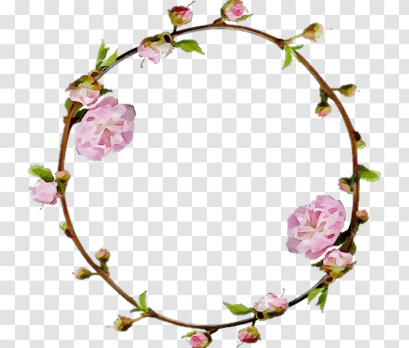 Spring Background Frame - Flower - Hair Accessory Twig Transparent PNG