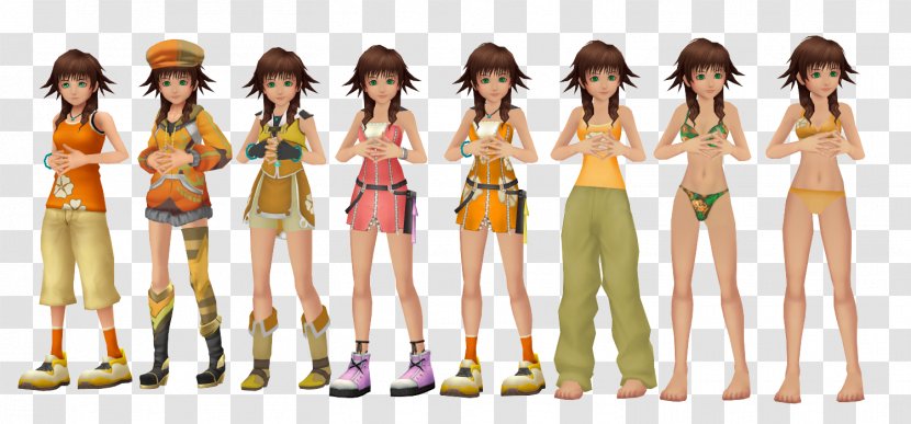 Kingdom Hearts II Yuffie Kisaragi Kairi Model - Tree Transparent PNG