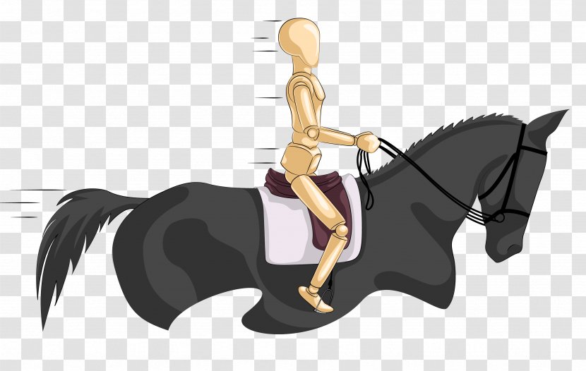 Horse Euclidean Vector - Silhouette - Rider Transparent PNG