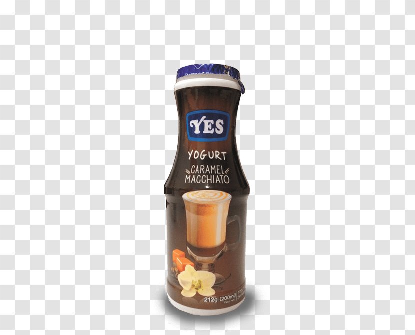 Latte Macchiato Yoghurt Caffè Greek Yogurt Flavor - Caramel Transparent PNG