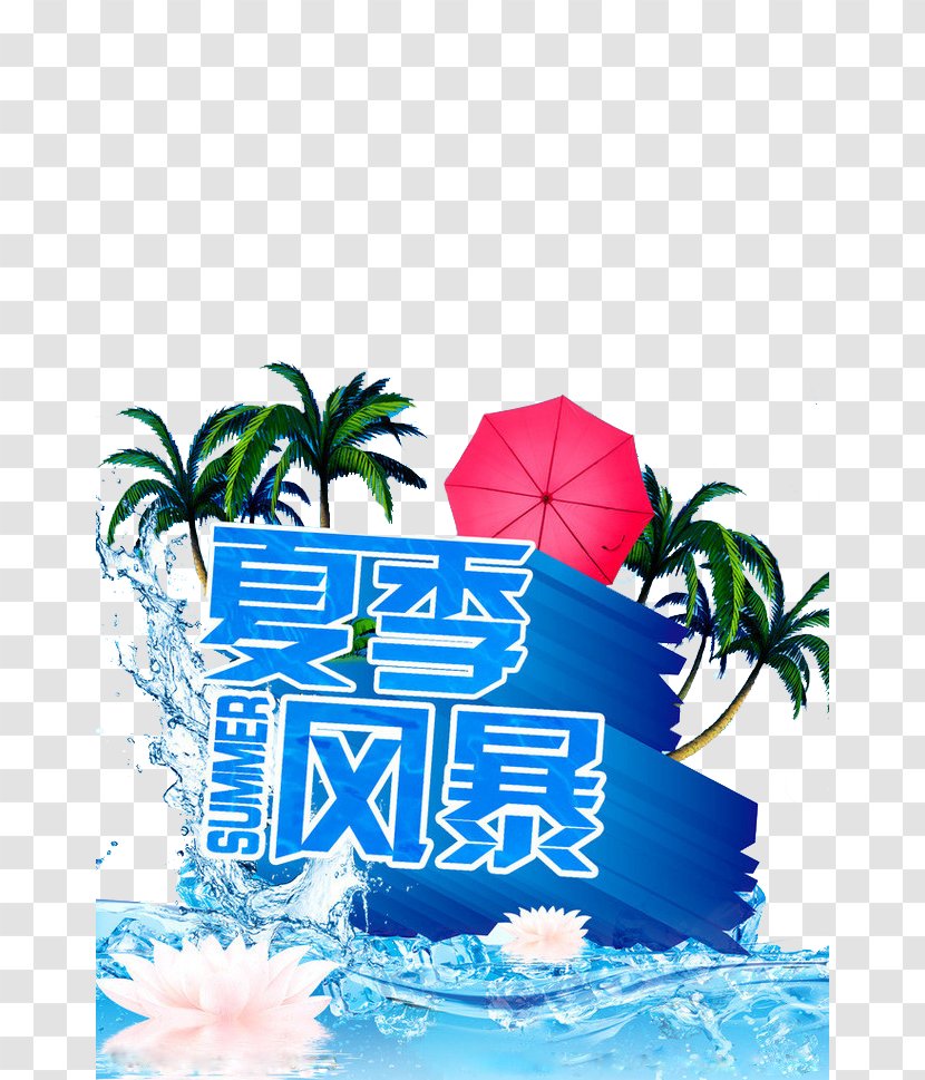 Poster Summer - Ice - Storm Element Transparent PNG