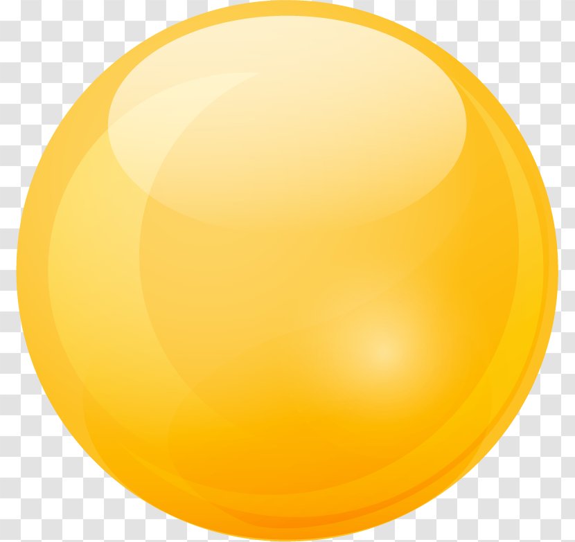 Marble Ball, Yellow. - Sphere - Ball Transparent PNG