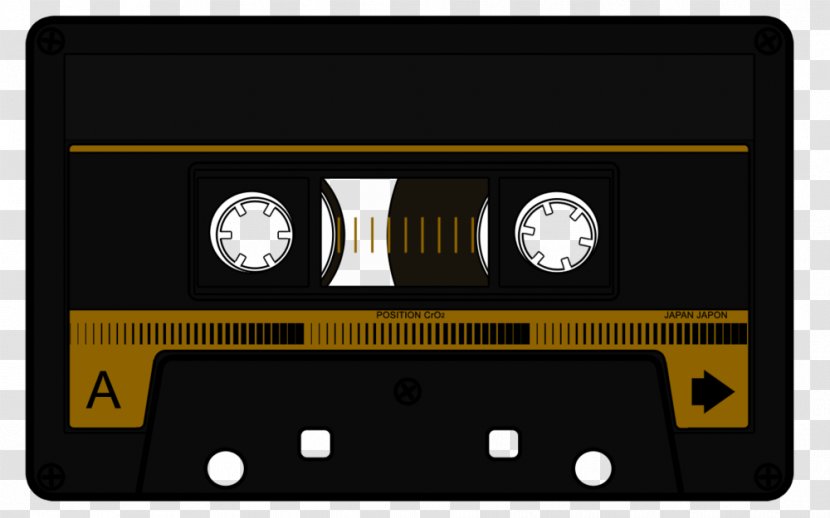 Compact Cassette Magnetic Tape Deck Desktop Wallpaper - Yellow - Drawing Transparent PNG