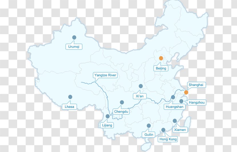 Map China Water Transparent PNG