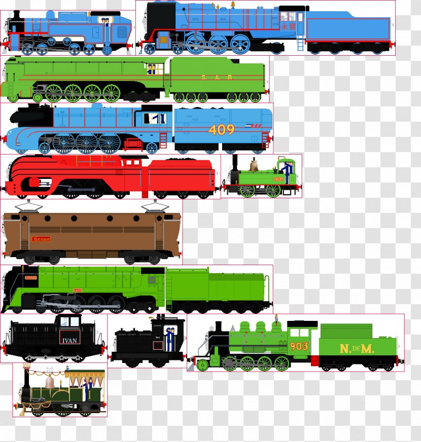 Thomas Tank Locomotive Train Railroad Car - Engine Transparent PNG