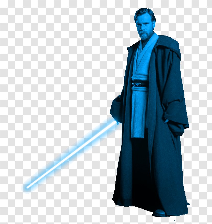 Obi-Wan Kenobi Anakin Skywalker Star Wars: The Clone Wars Jedi Wookieepedia - Electric Blue - Obi-wan Transparent PNG