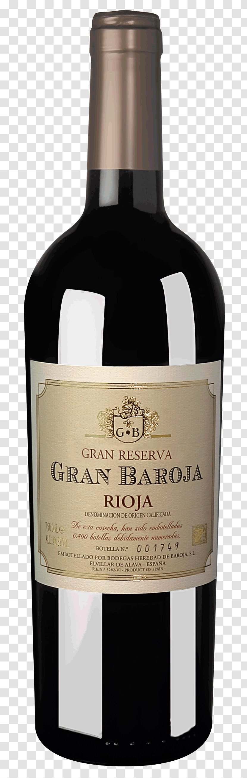Heredad De Baroja Dessert Wine Rioja Red - Liqueur Transparent PNG