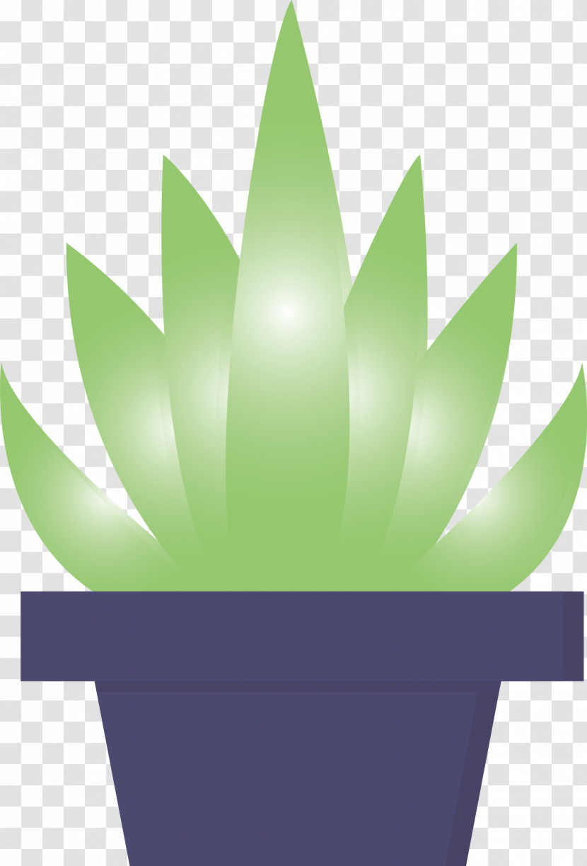 Green Leaf Flowerpot Plant Logo Transparent PNG