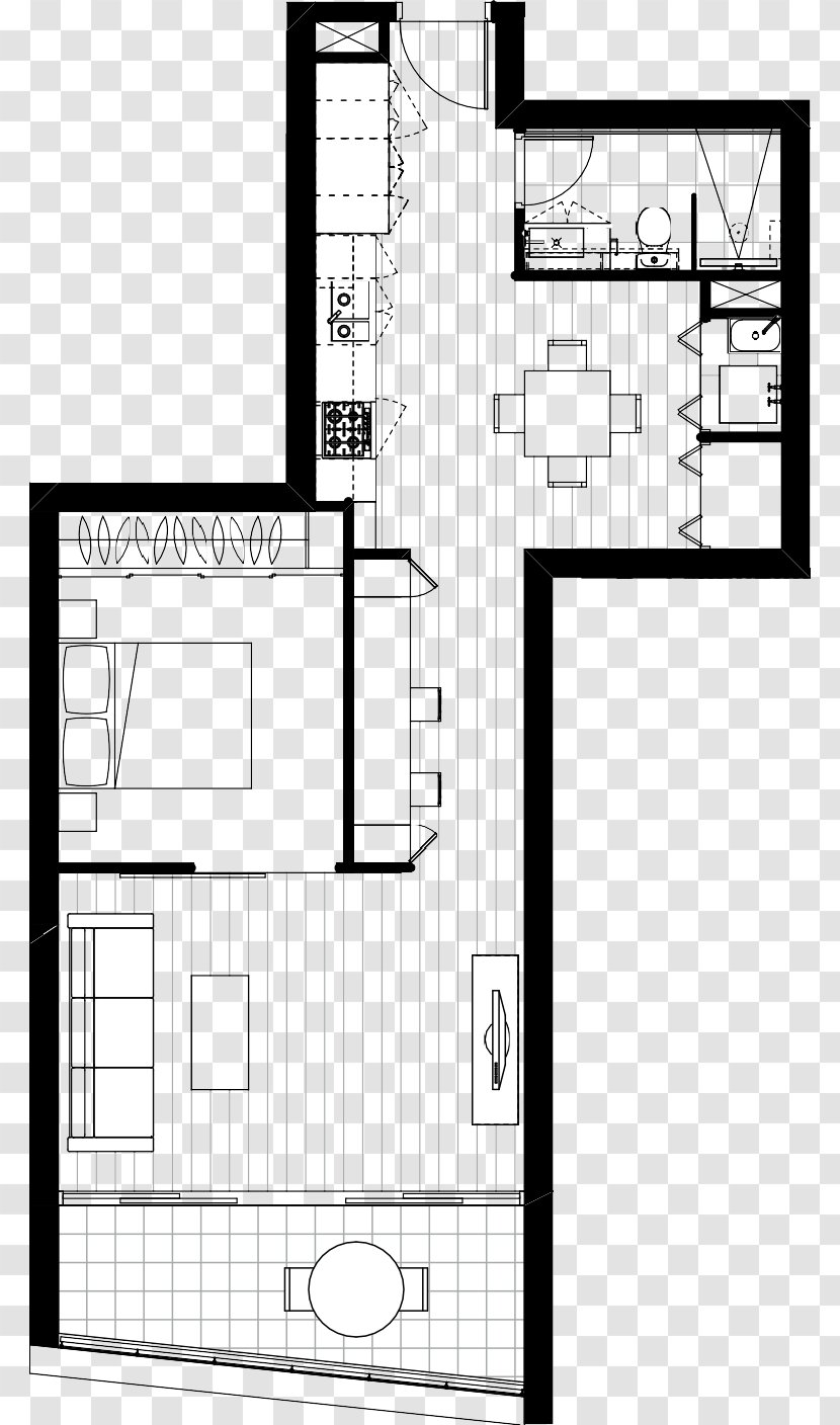 Floor Plan Teneriffe Balcony Apartment - Brisbane - Time Spent In The Dormitory Transparent PNG