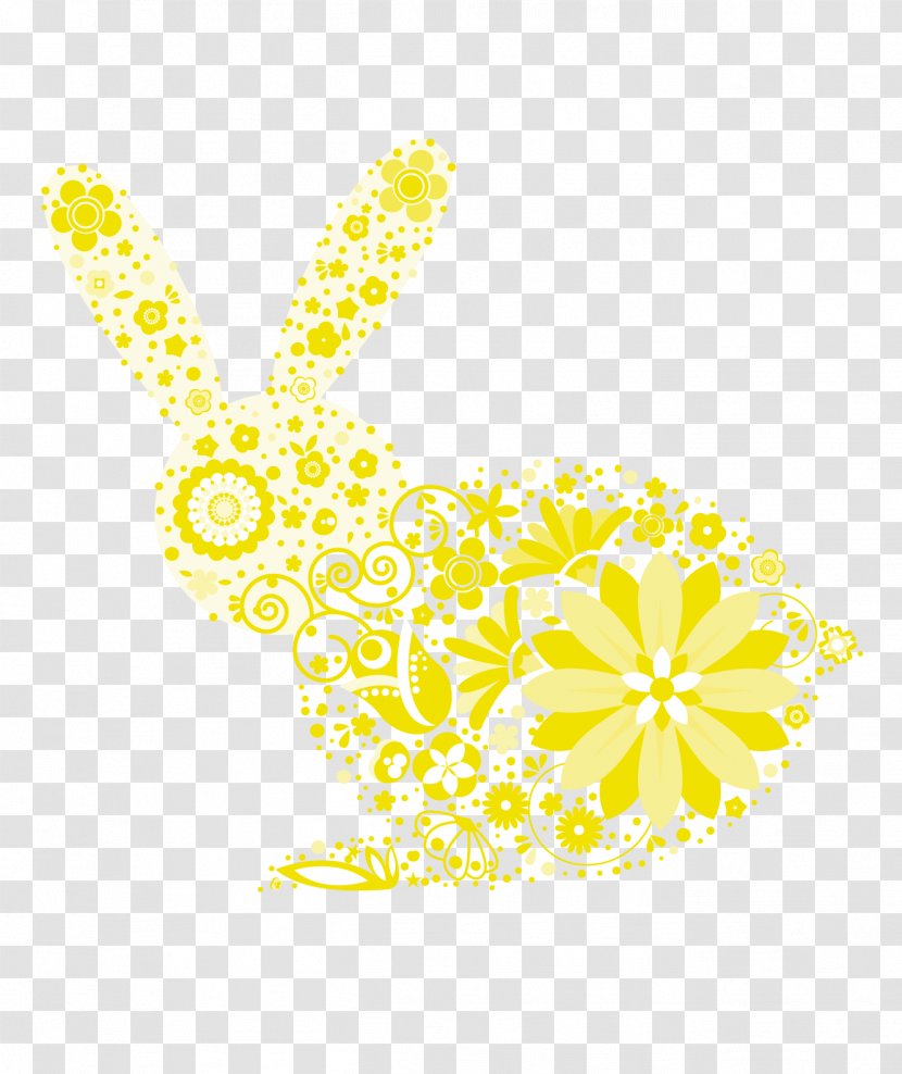 Clip Art - Area - Yellow Bunny Transparent PNG