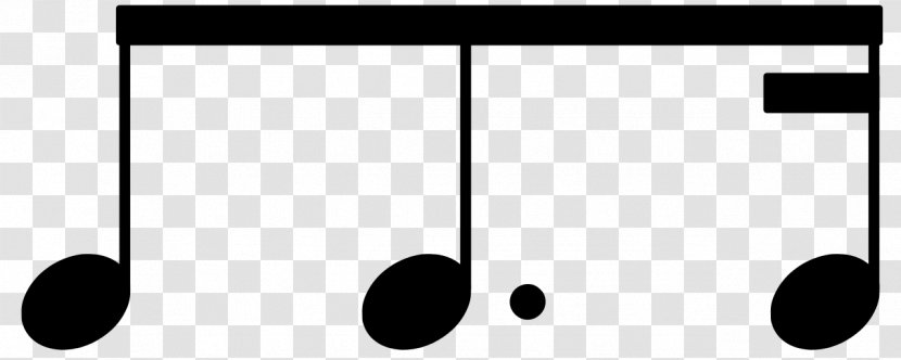 Beam Eighth Note Quarter Sixteenth Musical - Silhouette - Vector Transparent PNG